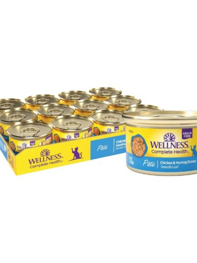 Wellness Cat Complete Health Grain-free Chicken Herring Pate 3oz. (Case of 24)
