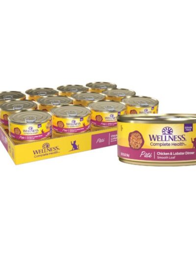 Wellness Cat Complete Health Grain-free Chicken Lobster Pate 5.5oz. (Case of 24)