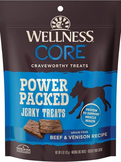 Wellness Core Power Packed Dog 4oz. Venison Jerky