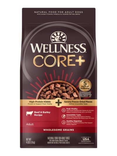 Wellness Core+ 4Lb Beef Barley Adult
