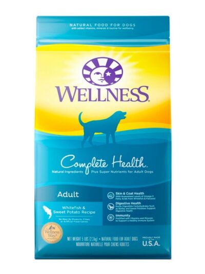 Wellness Dog Whitefish Sweet Potato 5Lb Adult Complete Health