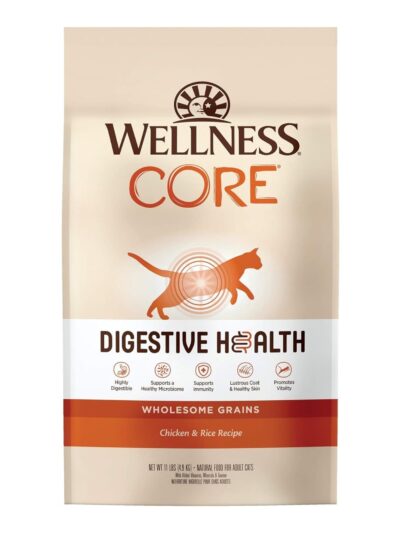 Wellness Cat Core Digestive Health Chicken Rice Receipe 11Lb