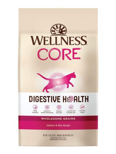 Wellness Cat Core Digestive Health Salmon Rice Receipe 11Lb