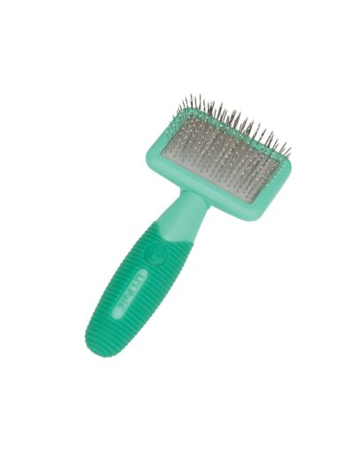 Lil Pals Slicker Dog Brush with Coated Tips Blue, Green 1ea/One Size