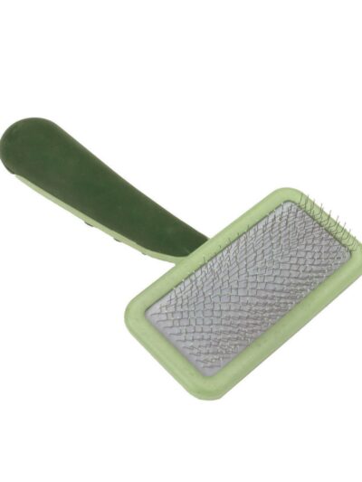 Safari Dog Soft Slicker Brush Light Green/Dark Green 1ea/LG
