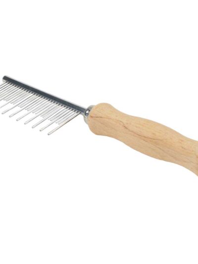 Safari Shedding Comb Wood 1ea/Long Hair