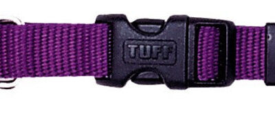 Coastal Adjustable Nylon Dog Collar with Plastic Buckle Purple 1ea/1 In X 18-26 in