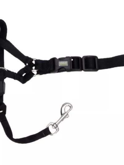 Walk 'n Train Dog Head Halter Black 1ea/SM
