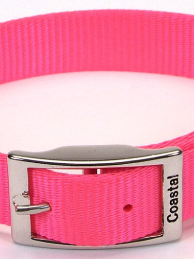 Coastal Single-Ply Nylon Collar Neon Pink 1X18In