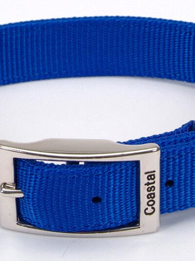 Coastal Double-Ply Nylon Dog Collar Blue 1ea/1 In X 18 in