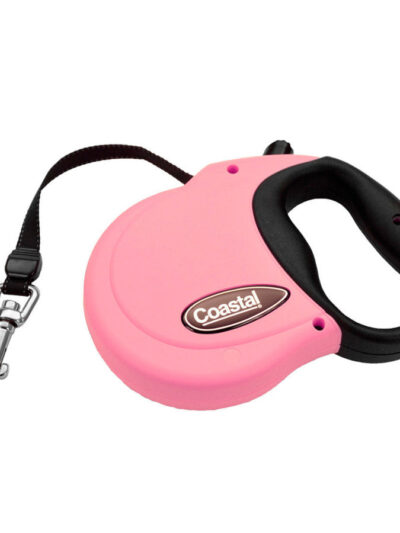 Coastal Retractable Dog Leash Pink 1ea/16 ft, SM
