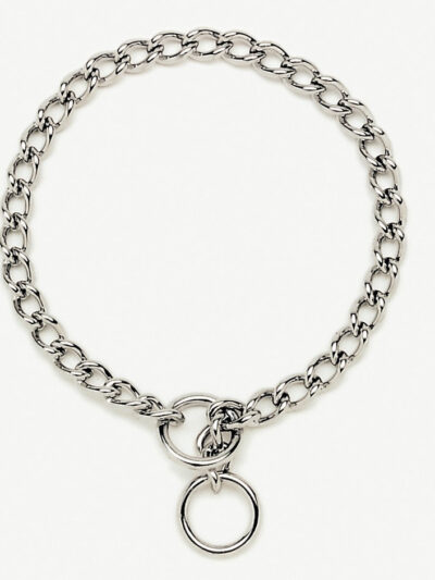 Titan Chain Training Dog Collar Fine Nickel, Chrome 1ea/2 Mm X 14 in