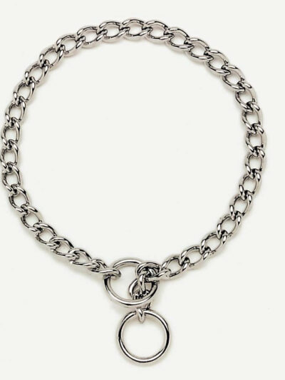 Titan Chain Training Dog Collar Heavy Nickel, Chrome 1ea/3 Mm X 26 in