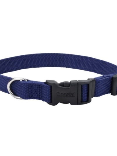 Earth Soy Adjustable Dog Collar Indigo 1ea/3/4 In X 12-18 in