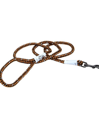Coastal K9 Explorer 6 Rope Snap Leash Camp Fire Orange