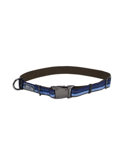 Coastal K9 Explorer 5/8 Inch Adj Collar Sapphire Blue (8-12 Inch)