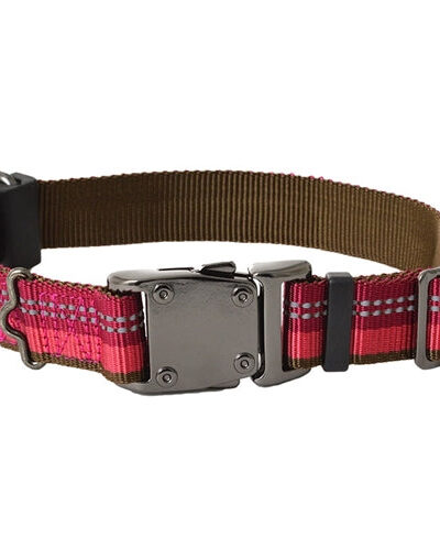 Coastal K9 Explorer 5/8 Inch Adj Collar Berry Red (10-14 Inch)