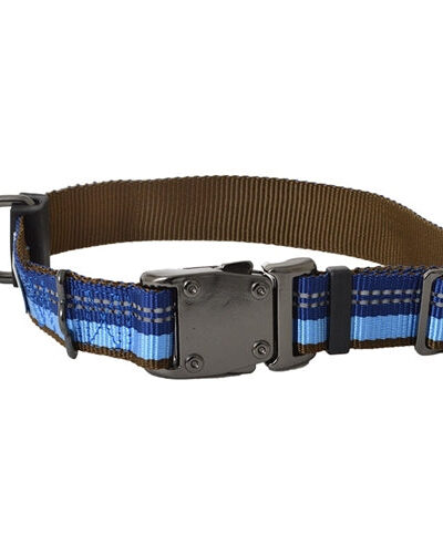 Coastal K9 Explorer 5/8 Inch Adj Collar Sapphire Blue (10-14 Inch)