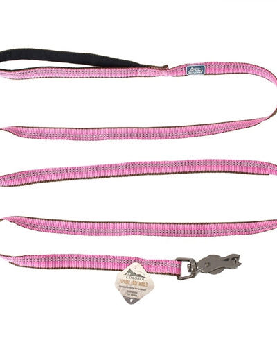 Coastal Pet Products K9 Explorer Reflective Leash With Scissor Snap, 5/8 Inchx6 Rosebud Pink