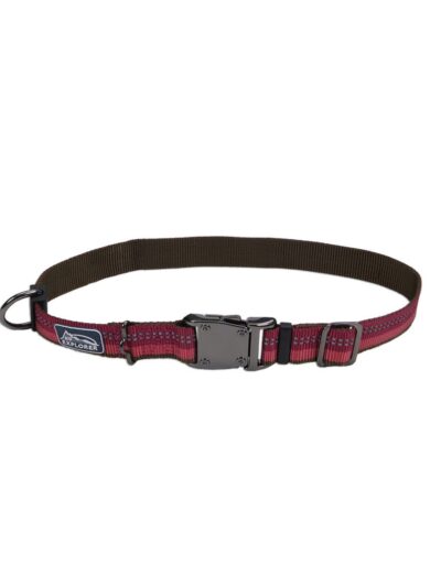 Coastal Products K9 Explorer Reflective Adjustable Dog Collar Berry
