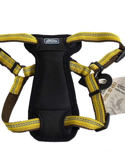 Coastal K9 Explorer 1 Inch Padded Harness Goldenrod Yellow (20-30 Inch)