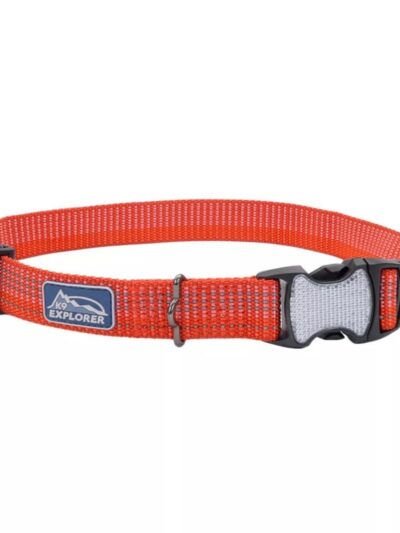 K9 Explorer Brights Reflective Adjustable Dog Collar Canyon Medium 1"x 12"-18"