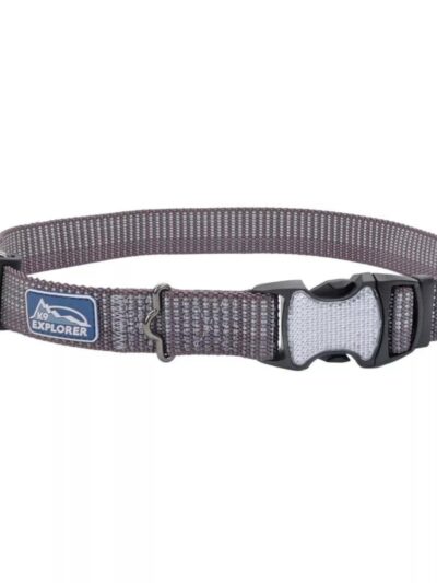 K9 Explorer Brights Reflective Adjustable Dog Collar Mountain Medium 1"x 12"-18"