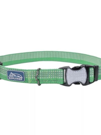 K9 Explorer Brights Reflective Adjustable Dog Collar Meadow Large 1"x 18"-26"