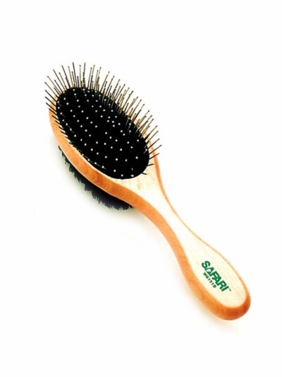 Safari Pin and Bristle Combo Dog Brush Green 1ea/MD