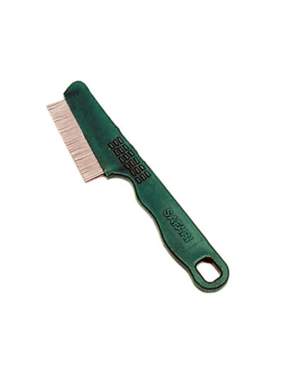 Safari Dog Double Row Flea Combs with Handle Green 1ea