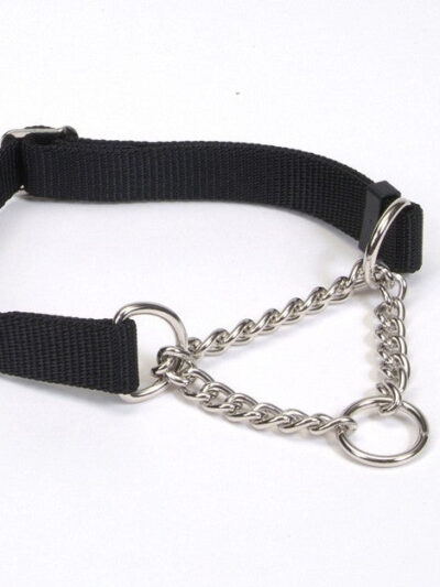 Check-Choke Adjustable Check Training Dog Collar Black 1ea/5/8 In X 10-14 in