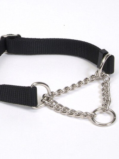 Check-Choke Adjustable Check Training Dog Collar Black 1ea/3/4 In X 14-20 in