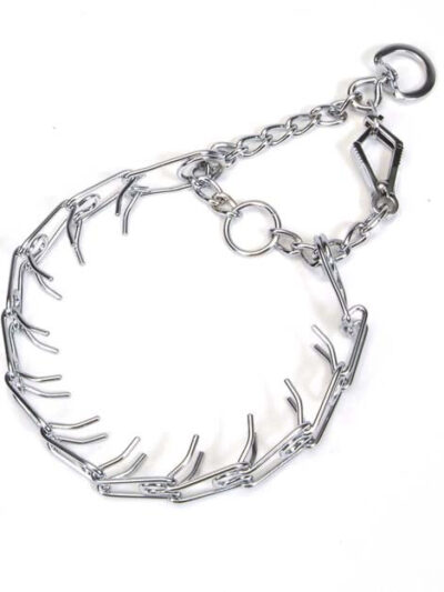 Titan Prong Training w/ 1-Handed Quick Release Snap Dog Collar Nickel, Chrome 1ea/4 Mm X 22 in