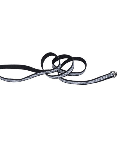 Coastal Pet-Pet Attire Coastal Ribbon Nylon Leash, 5/8 Inch X 6 Houndstooth