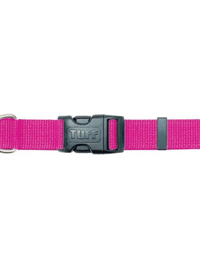 Coastal Adjustable Nylon Dog Collar with Plastic Buckle Pink Flamingo 1ea/5/8 In X 10-14 in