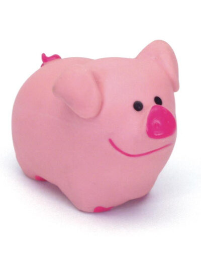 Rascals Latex Pig Dog Toy Pink 1ea/2.75 in