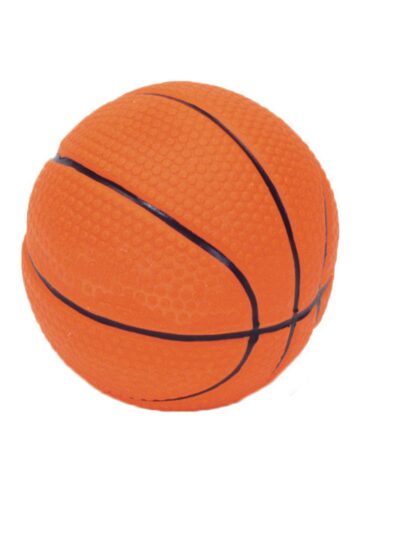 Rascals Latex Dog Toy Basketball Brown 1ea/2.5 in