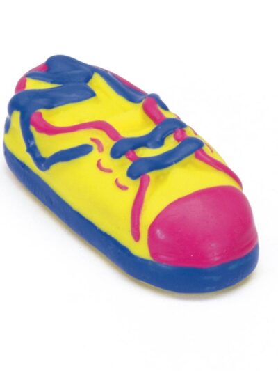 Rascals Latex Dog Toy Tennis Shoe Multi-Color 1ea/3.5 in