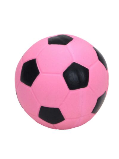 Rascals Latex Dog Toy Soccerball Pink 1ea/3 in