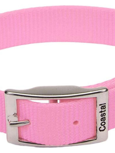 Coastal Single-Ply Nylon Collar Bright Pink 1X18In