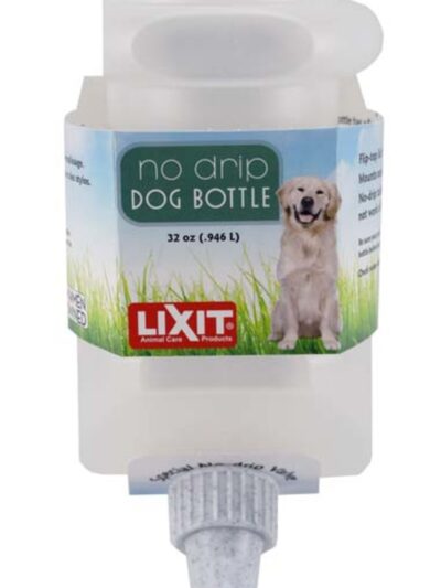 Lixit Top Fill Dog Water Bottle White 1ea/32 oz