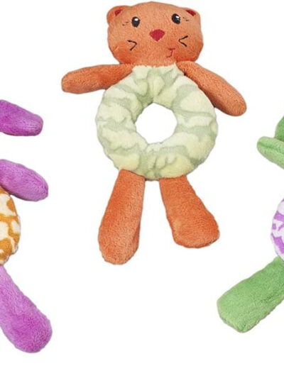 Spot Lil Spots Plush Dog Toy Ring Assorted 1ea/7.5 in