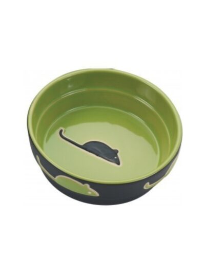 Spot 5" Cat, Green Fresco Stoneware
