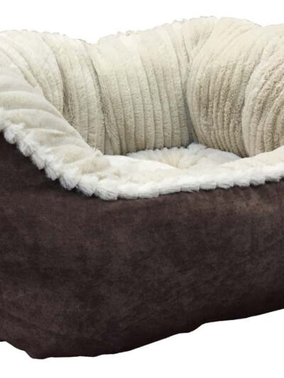 Spot Ethical Velvet Feel Hi Wall Bed Medium 32 X 25 X 16 Chocolate