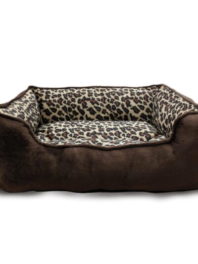 Ethical Pet Sleep Zone Cheetah Step In 25" Chocolate