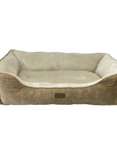 Ethical Pet Sleep Zone Embossed Bone Stepin 31" Taupe