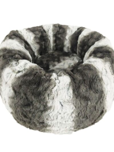 Ethical Pet Sleep Zone Faux Fur Round19" Dark Gray