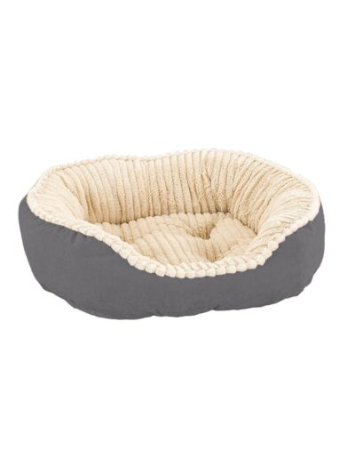 Ethical Pet Sleep Zone Carved Plush 21? Gray