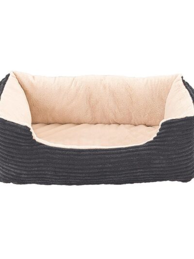 Ethical Pet Sleep Zone Corduroy Ortho Cuddler 27" Deep Grey