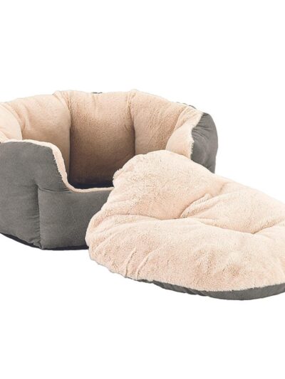 Ethical Pet Sleep Zone Reversible Cushion 18" Light Gray
